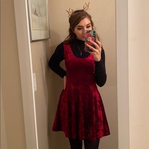 Crushed Velvet Tank Dress